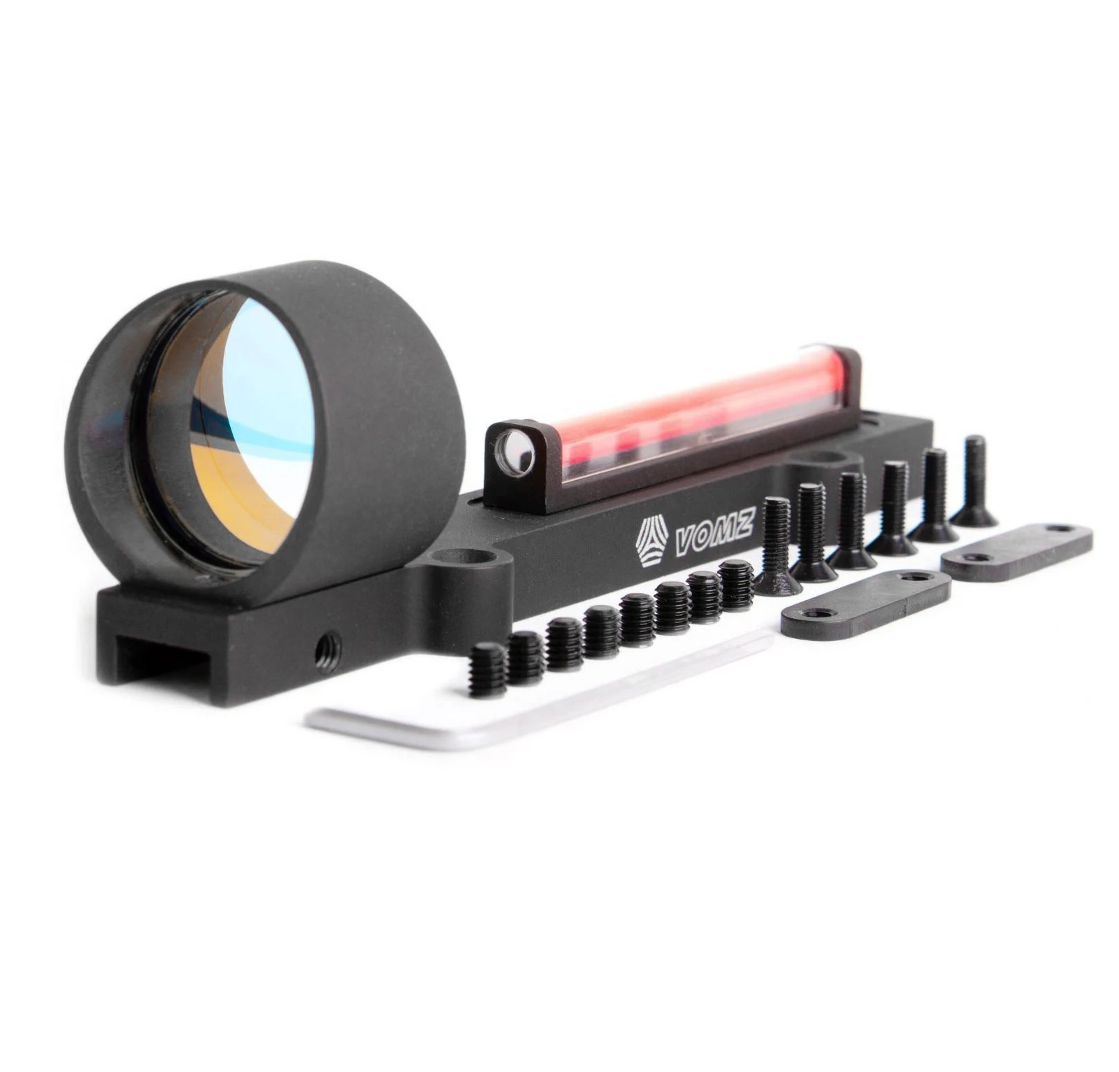 VOMZ-mira colimador de punto rojo y verde, Visor de fibra óptica, Riel de 11mm para Mira de caza, 1x28 - imagen 4