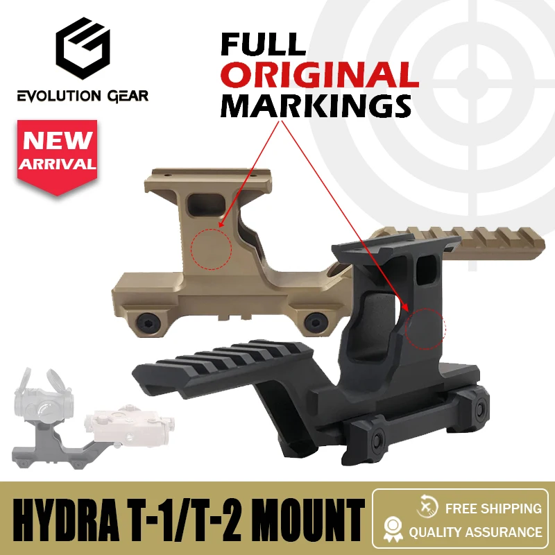 Hydra Mount 2,91 pulgadas Riser CNC para T01 T02 Red Dot Sight soporte táctico de caza
