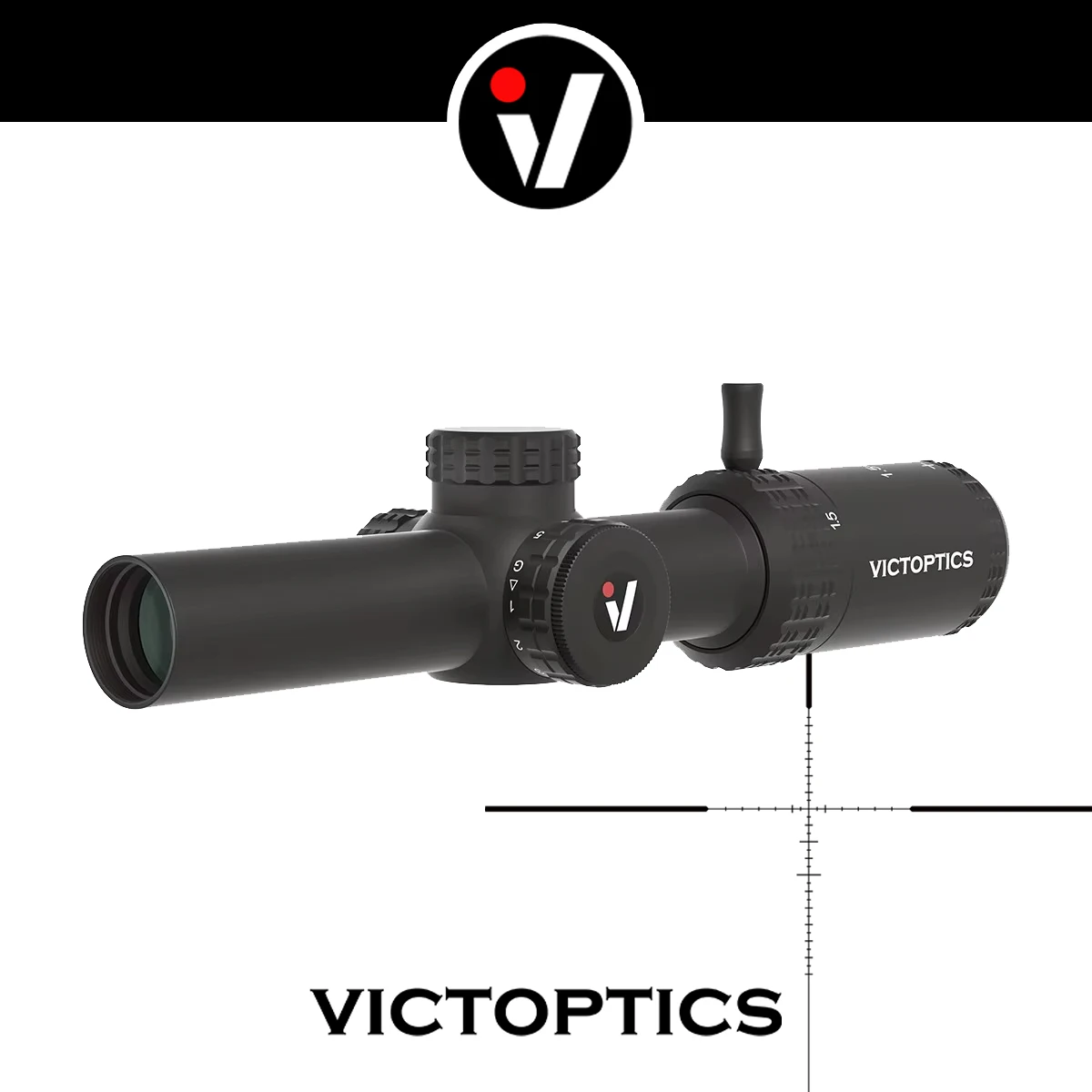 VictOptics SOI 1.5-5x20 Visor LPVO SFP lente FMC CQB airsoft