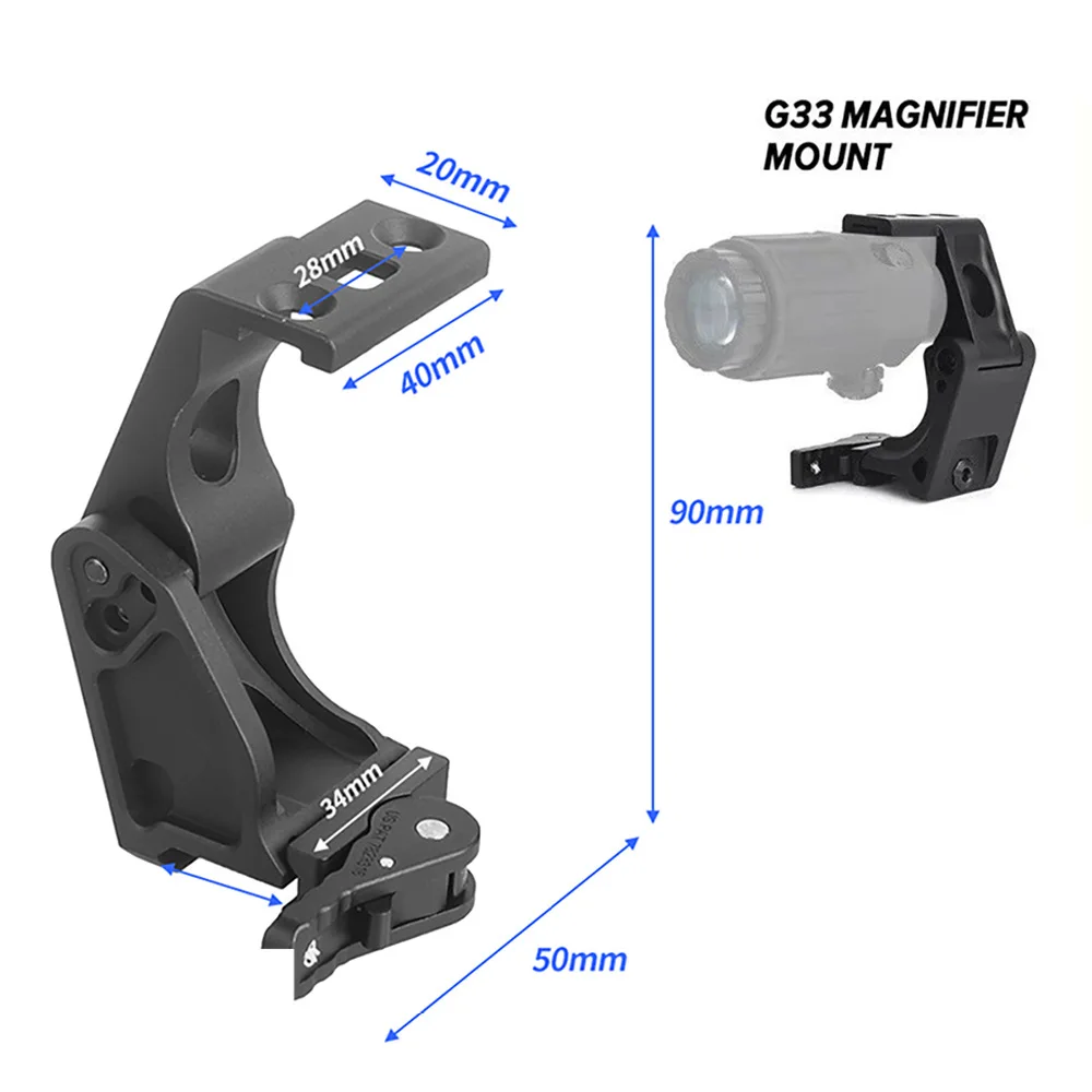 UNITY Fast FTC montaje óptico elevador alcance montaje para 551 552 553 558 holográfico punto rojo vista G33 G43 G45 lupa mira telescópica