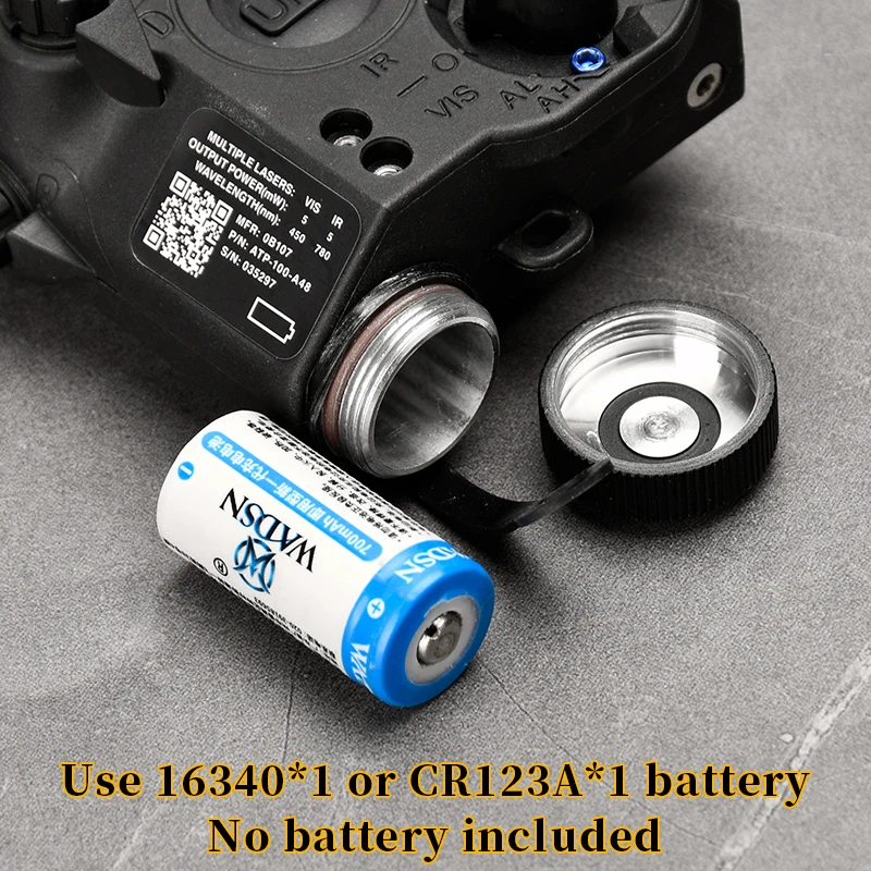 PEQ-15 para airsoft: linterna táctica láser IR estroboscópica - imagen 2