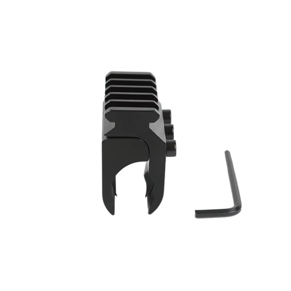 Adaptador Picatinny para tubo 17-27mm - soporte aluminio linterna - imagen 4