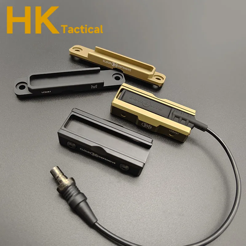 Linterna Airsoft Molk SF M300 M600, interruptor de presión remoto, ranura para tarjeta de Metal, luz de explorador táctico, 20mm, accesorios para armas - imagen 3