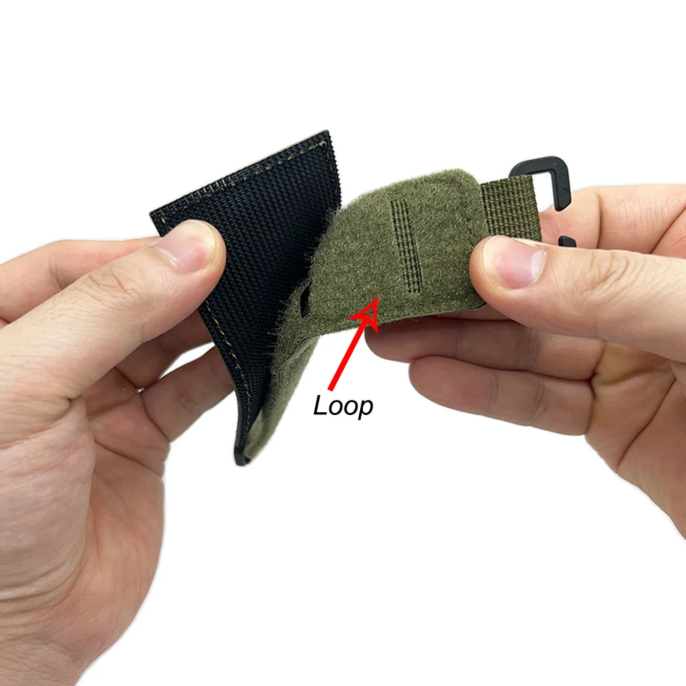 Molle táctico de corte láser, gancho de doble cara, parche de identificación práctico, insignia, parches tipo sangre, convertidor de almohadilla, accesorios Molle - imagen 4