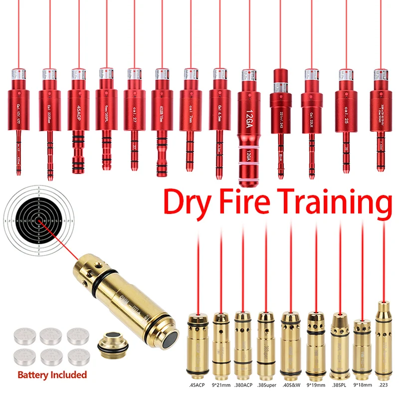 Entrenador táctico láser de polvo seco 9MM/38SPL entrenador láser magnético de doble propósito punto rojo punto verde cartucho de entrenamiento láser - imagen 2