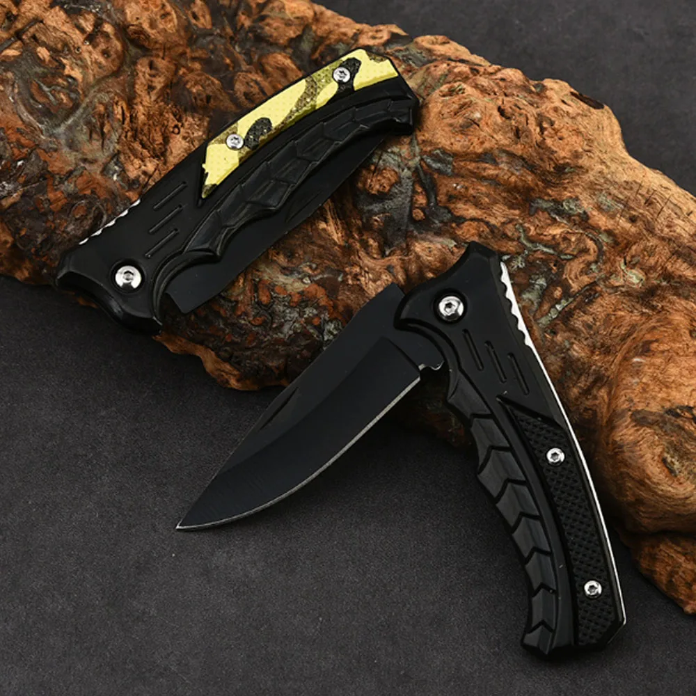 Cuchillo plegable para filetear y preparar carne en salidas al aire libre