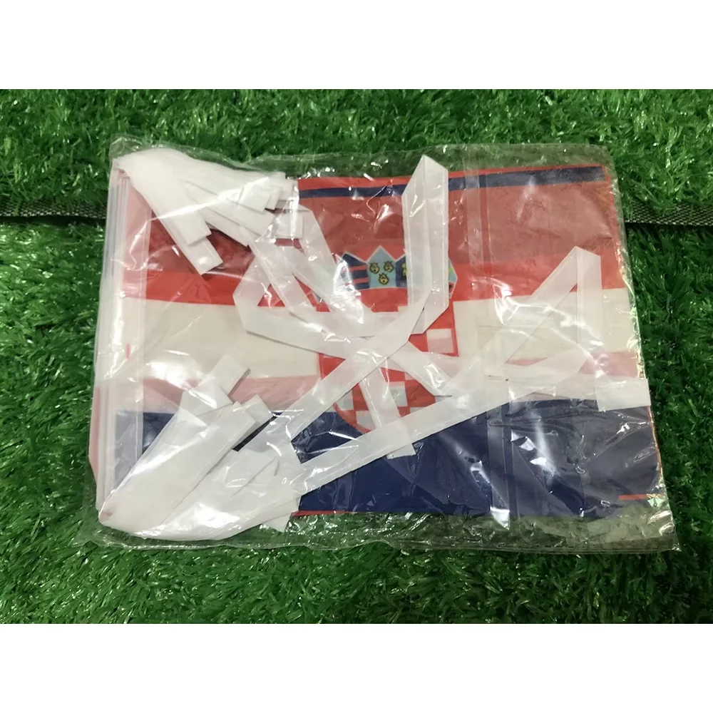 BANDERA SKY 14x21cm 20 unids/lote croacia bandera de cuerda banderines para decoración de fiestas y vacaciones