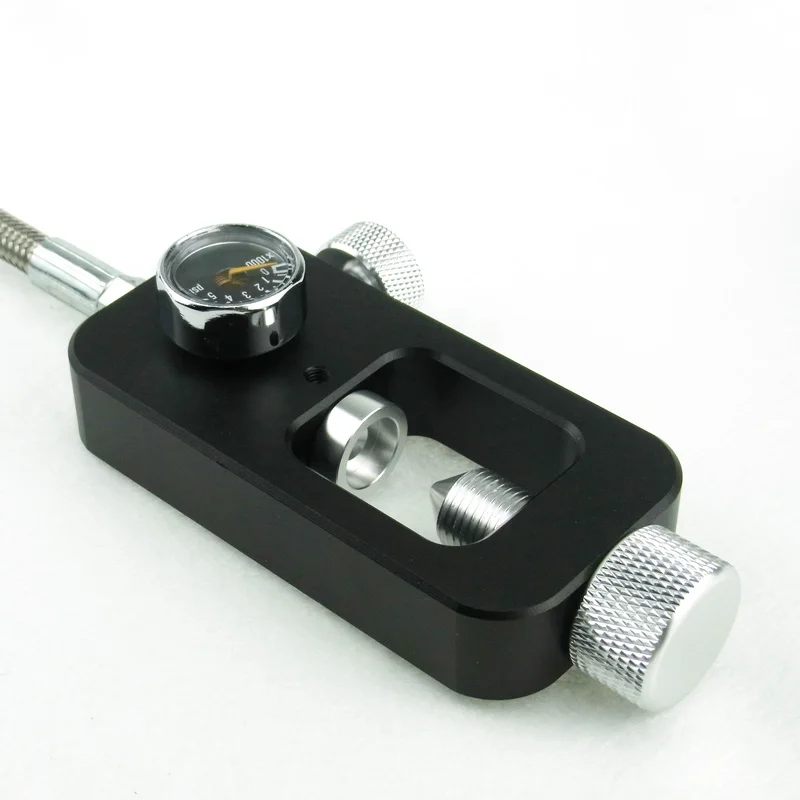 Estación de recarga de llenado de buceo, adaptador de carga de 4500 PSI para llenar tanques de aire del cilindro de buceo con manómetro de manguera - imagen 5