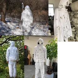 Conjunto Camuflaje Nieve Blanco Digital – Chaqueta y Pantalón Táctico