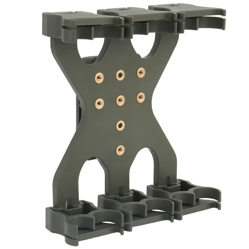 ERQYGRA-soporte táctico de 12 cartuchos redondos, revista deportiva de caza, bolsa Molle, Clip para cinturón, adaptador de munición ajustable, accesorios magnéticos - imagen 4