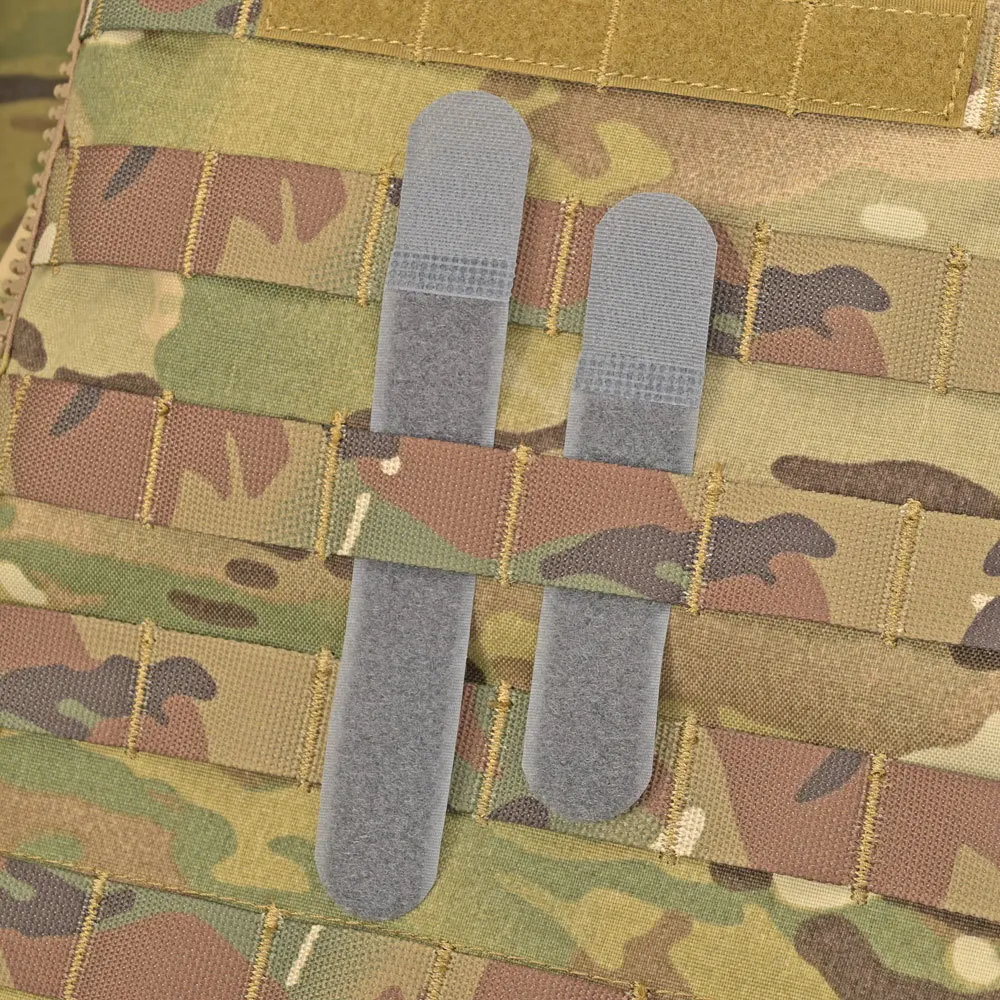 2 PCS/Pack Tactifans Cable Ties Strap Webbing Tidy Organizer Fix Hook Loop Grip Wrapping Reusable Restraints Tatical Molle - imagen 3