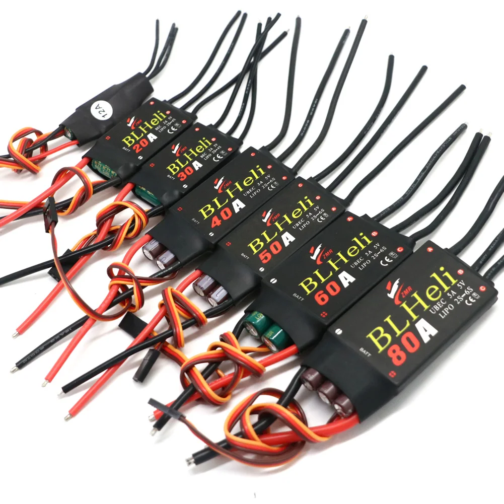 BLHeli-Dron sin escobillas ESC BLHeli 30A 60A con UBEC para cuadricóptero, modelo de avión de lanzamiento multieje, DIY, FPV RC, 1-3 piezas - imagen 2