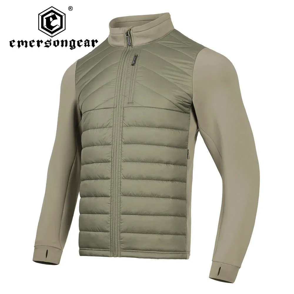Emersongear Chaqueta térmica de nailon de capa media para hombre para esquiar, senderismo, acampar, abrigo de invierno cálido a prueba de viento, deportes al aire libre para ir al trabajo - imagen 2