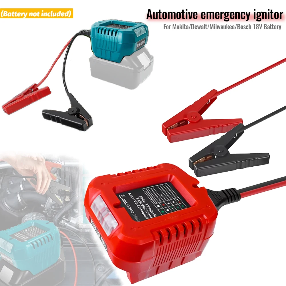 Arrancador de emergencia para coche – Compatibilidad Dewalt Makita