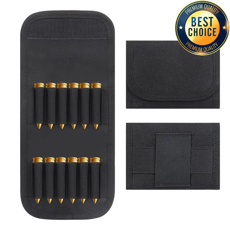 Táctico 12 Rifle redondo escopeta carcasa municiona pistola bala recarga titular Molle Mag bolsa munición cartucho redondo titular caza - imagen 4