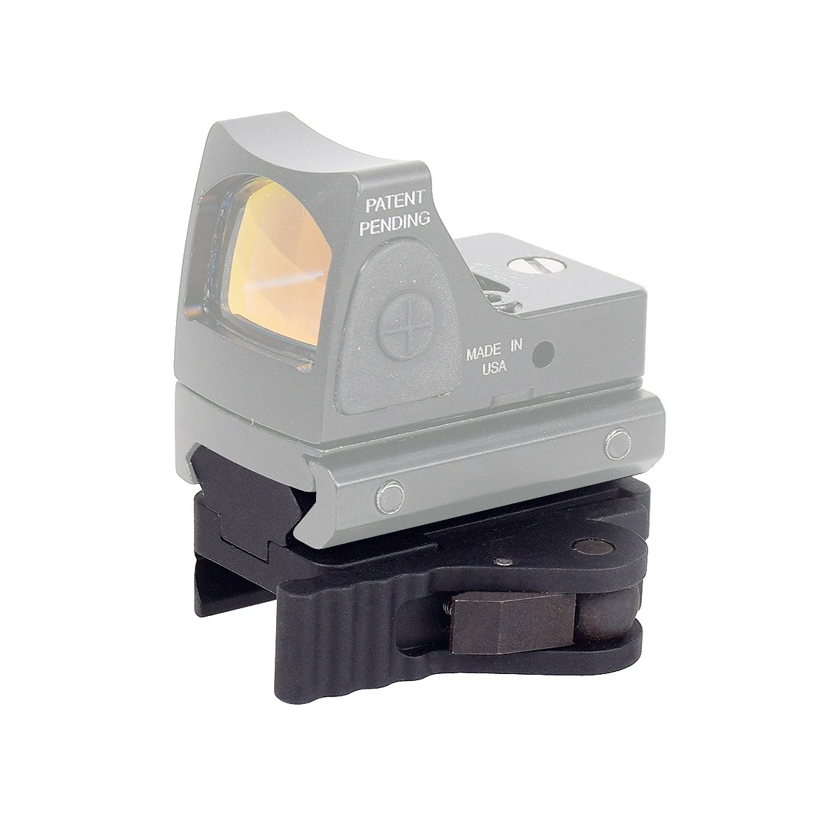 Base de riel Picatinny táctica de 4 ranuras QD soporte de alcance elevador de liberación rápida soporte adaptador de 20mm para Mini mira de punto rojo - imagen 2