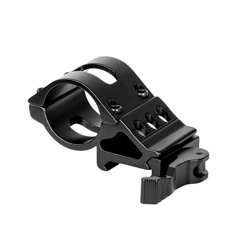 Soporte de cuello inclinado para linterna táctica, riel guía de 20mm, accesorio de liberación rápida, soporte de mira lateral - imagen 4