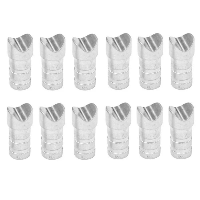 Flecha de Ballesta de aluminio para tiro con arco, Media Luna, colas, herramientas de bricolaje, se ajustan a ejes ID7.6mm, accesorios de entrenamiento de tiro, 24/50 Uds. - imagen 2