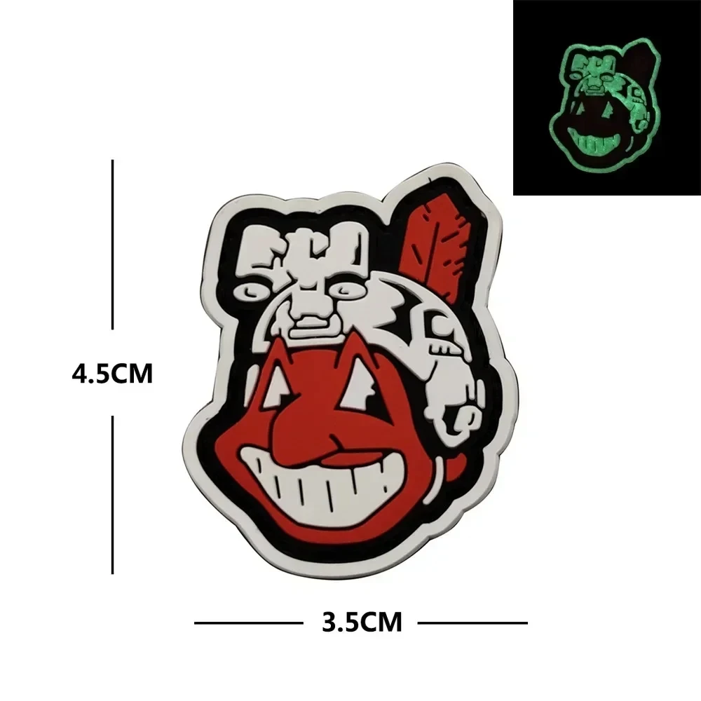 Dispositivo de visión nocturna gótica, parches de calavera, emblema de PVC, arma, insignia de moral táctica, parche TMG, arma, pegatina de mochila maestra - imagen 2