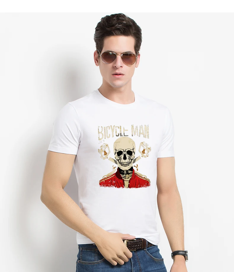 Parche de transferencia de calor para motociclista, pegatinas térmicas de payaso Hippie con calavera de hierro en transferencia de película de terror para camiseta - imagen 4