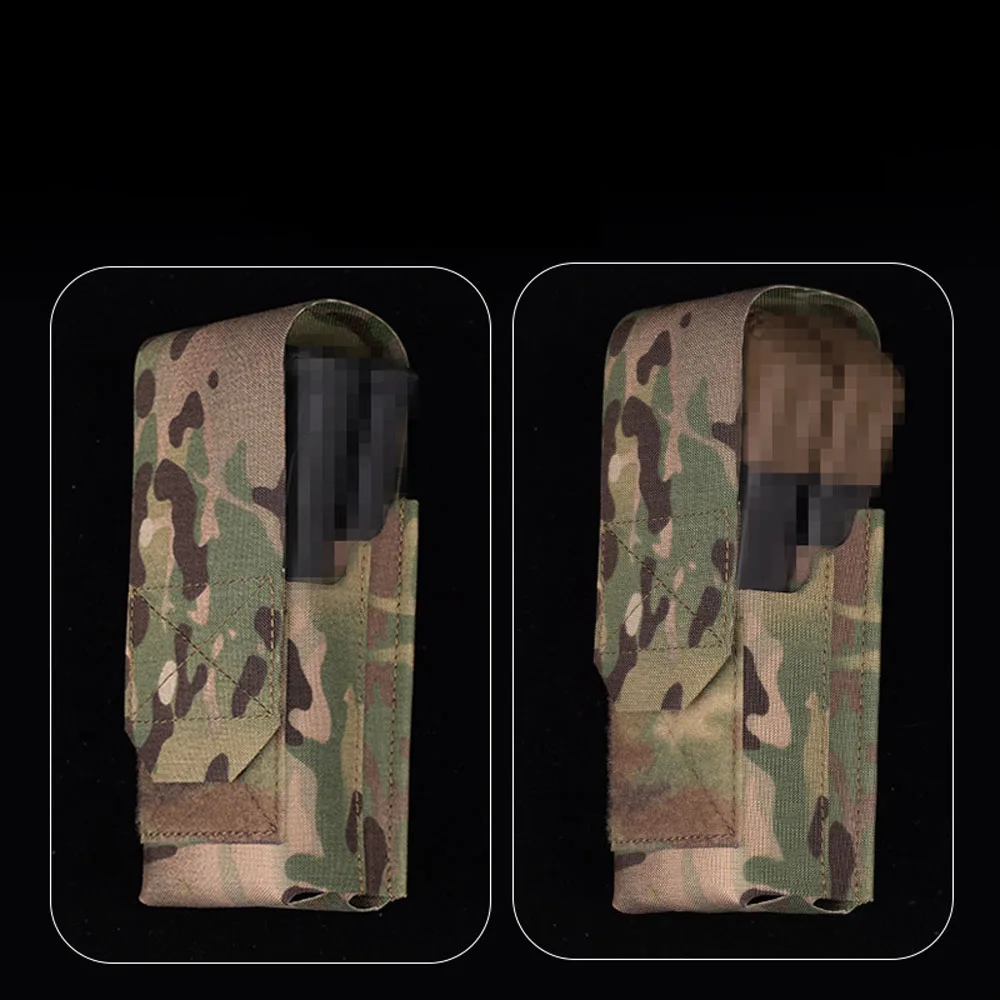 Bolsa de herramientas multifuncional para exteriores, chaleco táctico Molle con tapa doble 5,56 Mag, paquete de accesorios - imagen 4