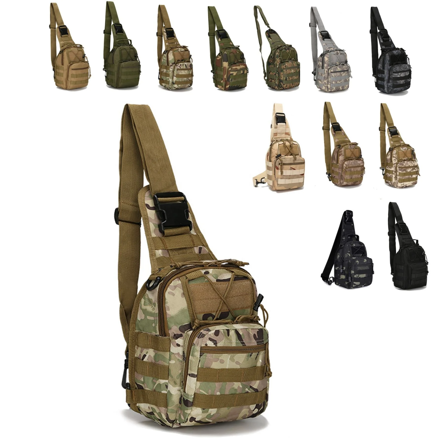 EMT Bolso táctico impermeable MOLLE camuflaje compacto para móvil - imagen 5