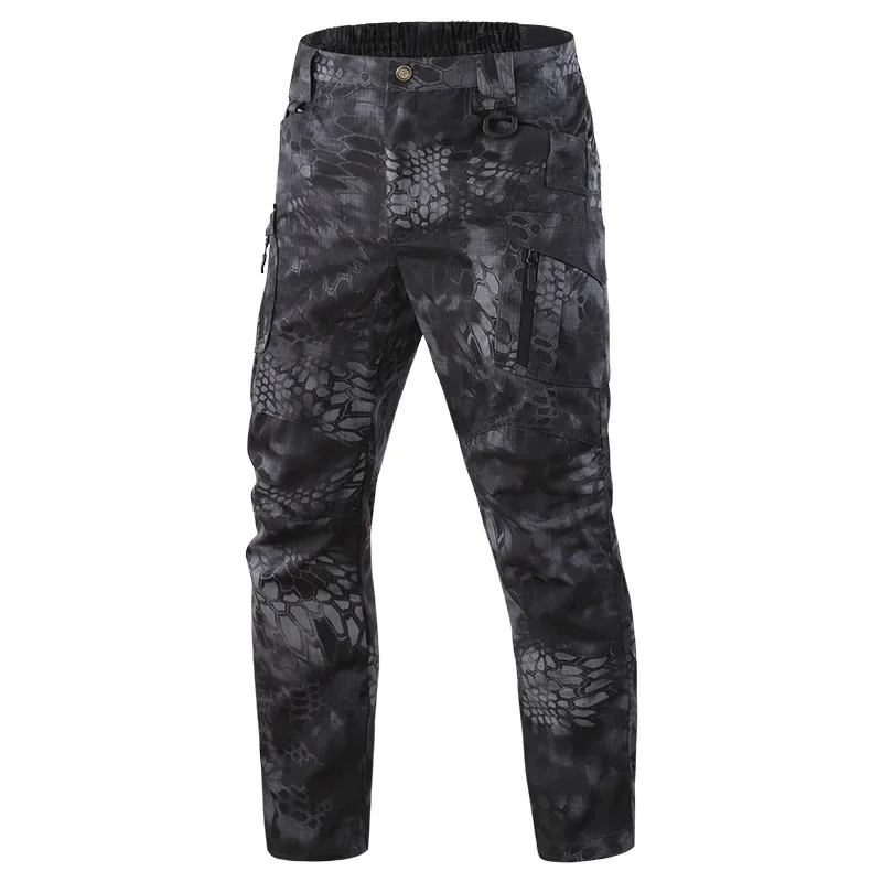 Pantalones de senderismo al aire libre invierno hombres camuflaje táctico ejército combate CS pantalones Multicolor caza pesca entrenamiento pantalones de caza - imagen 3
