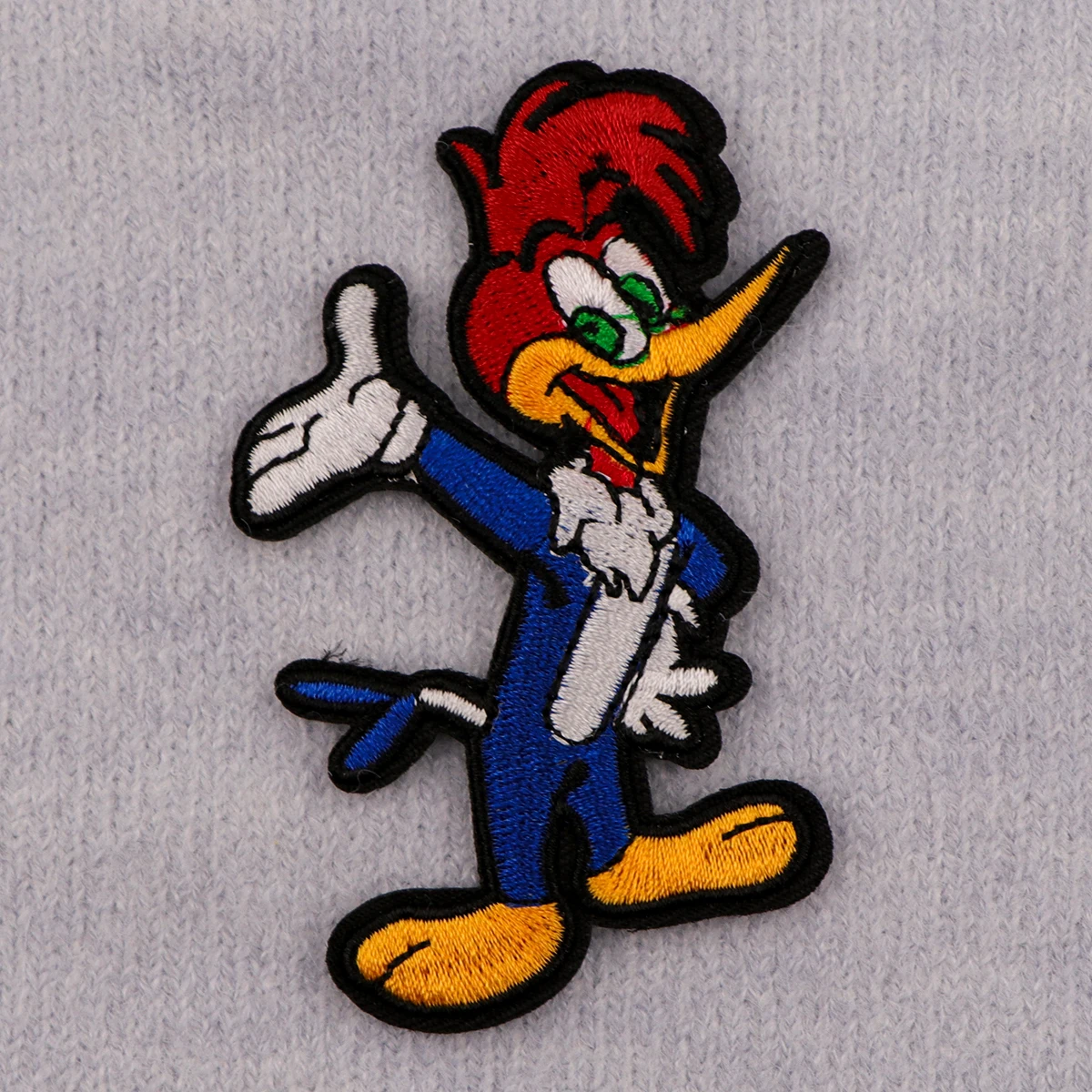 Parche bordado de personaje de dibujos animados, parches divertidos para planchar con pájaros para ropa, parches termoadhesivos para ropa, insignias para coser DIY - imagen 4