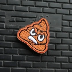 Angry Shit-pequeños parches de gancho y bucle bordados, Mini insignia de moral, pegatina decorativa para mochila táctica