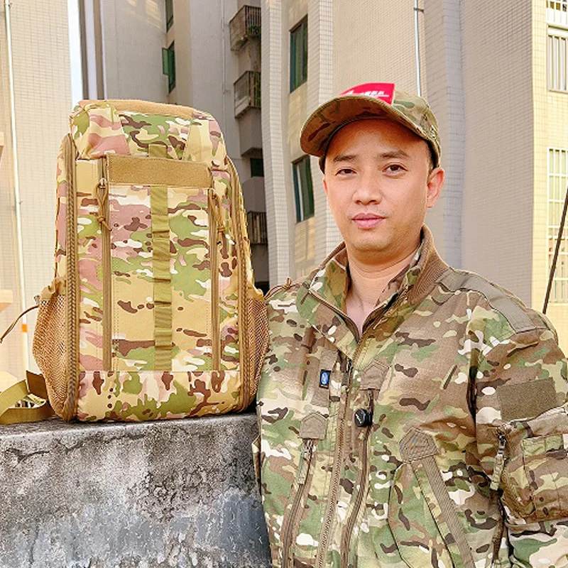 Mochila médica táctica de 25L de capacidad para hombre, bolsa de senderismo, montañismo, ciclismo, suministros de emergencia, Oxford - imagen 3