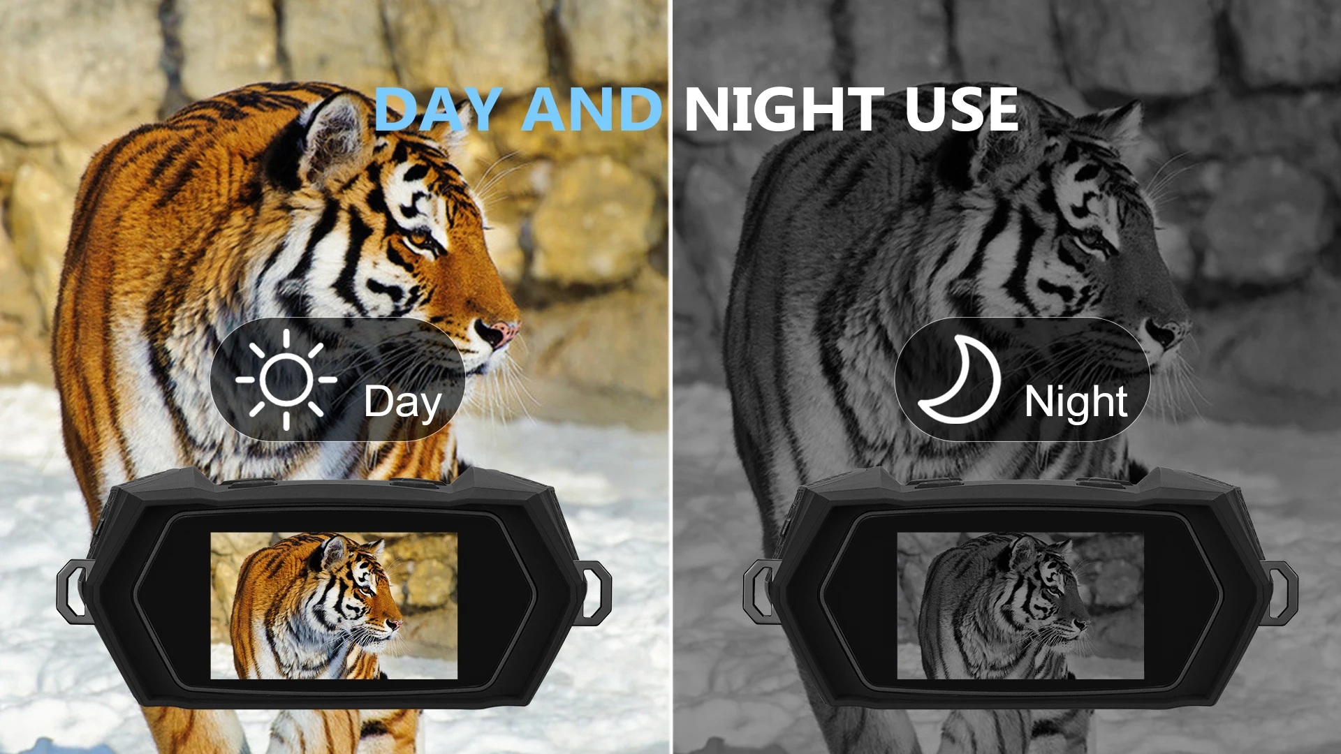 Binoculares visión nocturna 4K – infrarrojos y zoom 8x para caza - imagen 5
