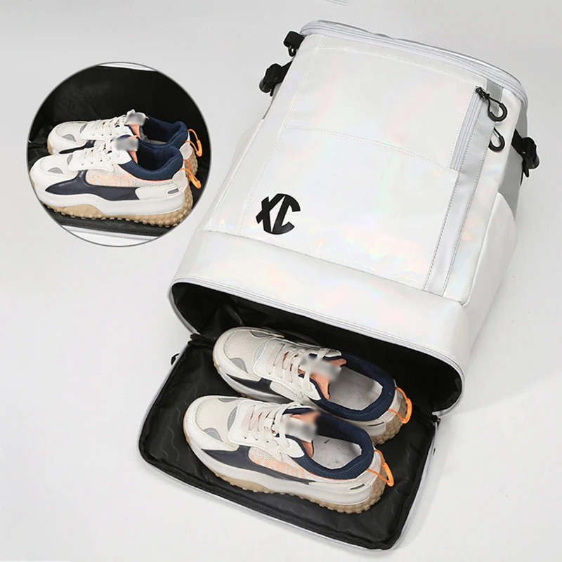 Mochila para raquetas de tenis y bádminton con bolsillo para zapatos, bolsa para deportes de natación, Yoga, Fitness, portátil grande, paquete de viaje al aire libre para negocios - imagen 5