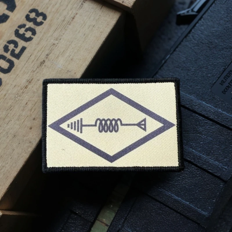 Parche táctico para operador de amador de Radio, brazalete militar impreso, pegatinas para mochila con gancho y bucle - imagen 2