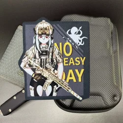 Parche de Chica de Anime para ropa, insignia de moral táctica, brazalete con estampado, gancho, parches militares, accesorios para mochila, pegatinas