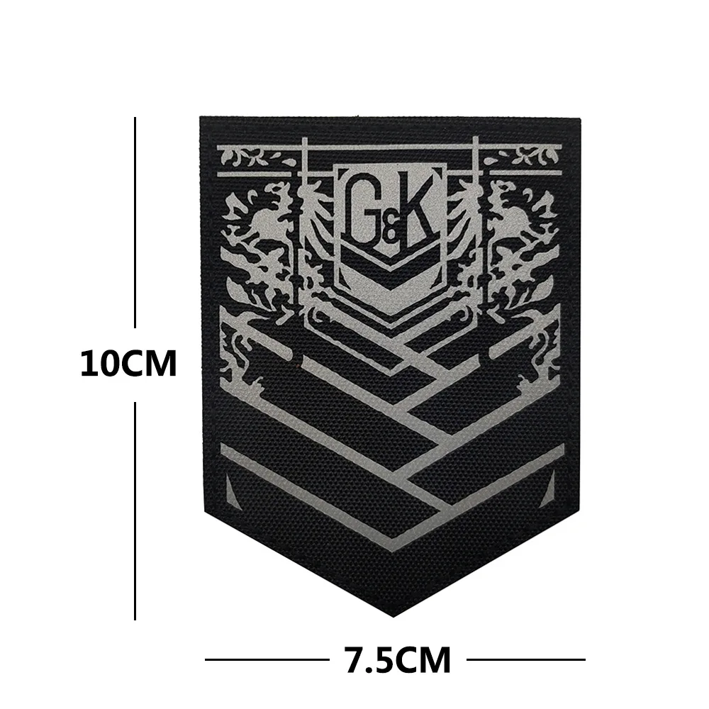 Insignia de brazo de escuadrón para niña, parches reflectantes militares tácticos de primera línea, insignias de emblema de grifo para chaquetas, 404 - imagen 4