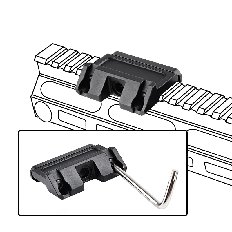 WADSN unidad RAXIS Base de montaje de Metal para MAWL C1, palanca táctica rápida QD, equipo Airsoft de compensación, accesorios láser para arma de caza - imagen 4