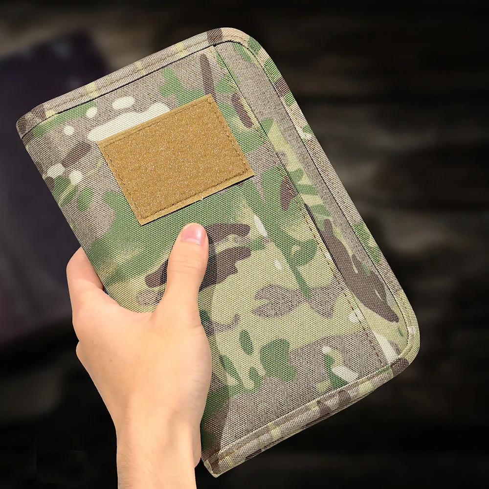 Funda de libro táctica del ejército, cubierta de cuaderno para exteriores, Camuflaje, diario - imagen 3