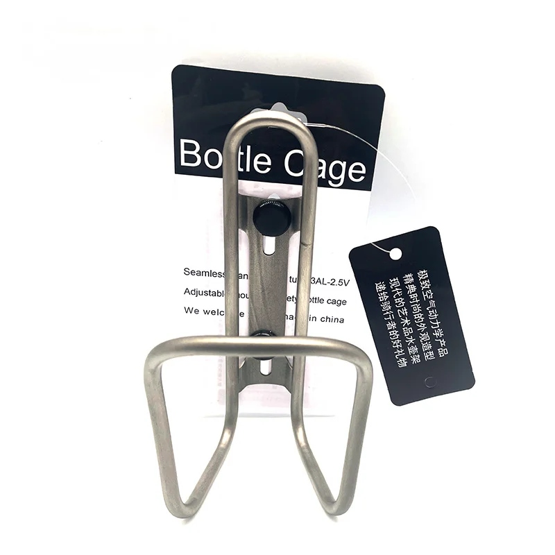Portabotellas hueco de aleación de titanio TC4/gr9, portabotellas para bicicleta con tornillos Ti - imagen 3