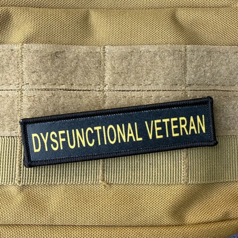 Parche de tira divertido "Vestorista funcional", insignia de moral táctica, parche militar con gancho y bucle para mochila, apliques para ropa