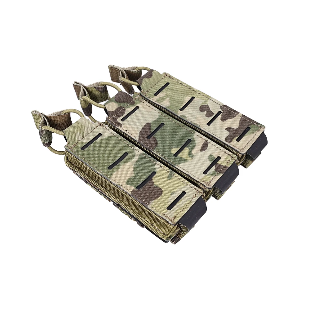 SINAIRSOFT-bolsa táctica para caza LSR, 9mm, Triple portador Mag, Molle, corte láser - imagen 5