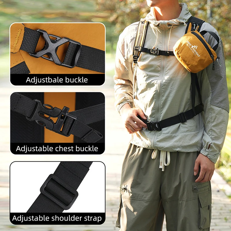 Mochila de escalada de 30L con bolsa pequeña para viajes al aire libre, senderismo, Camping, mochila grande para equipaje deportivo de montañismo - imagen 5