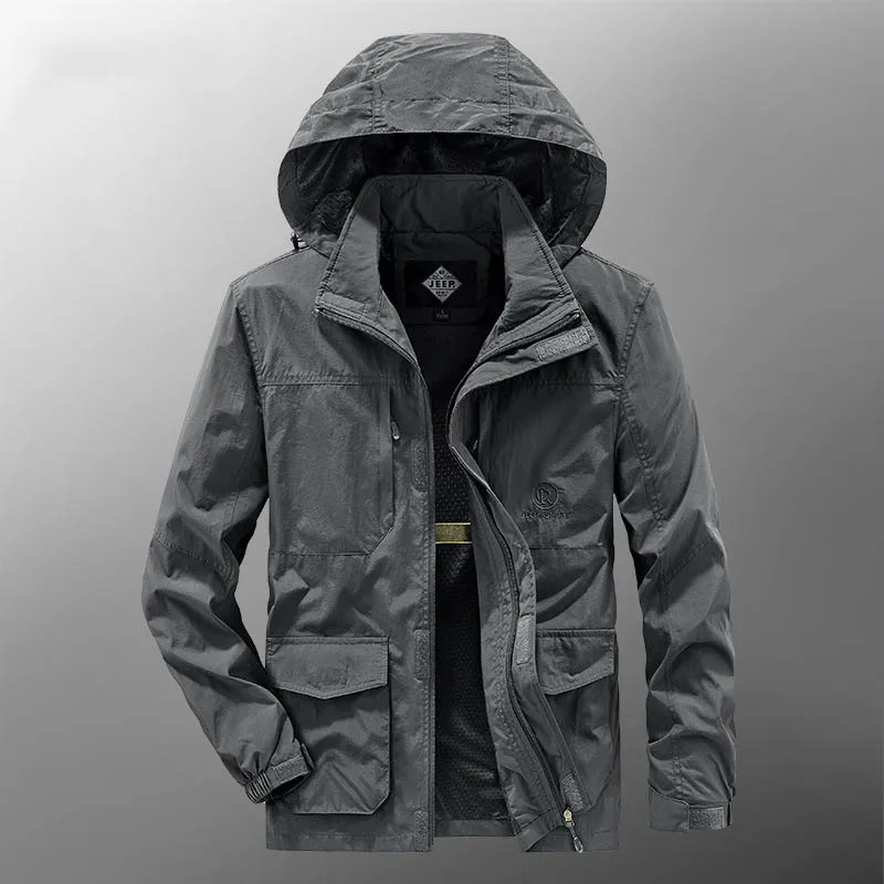 Chaqueta informal fina para hombre, chaqueta táctica militar a prueba de viento, chaqueta deportiva para escalada de montaña al aire libre, primavera y otoño - imagen 2