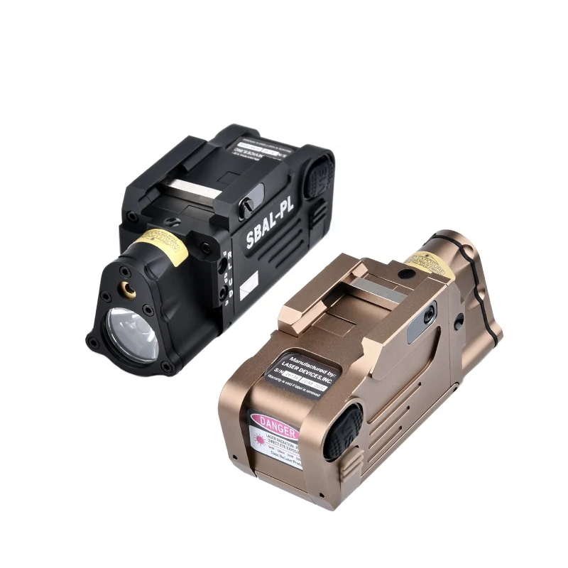 Linterna de SBAL-PL táctica para Airsoft, luz estroboscópica CNC, indicador de punto rojo y verde, compatible con pistola potente de 20mm, láser colgante para caza - imagen 5