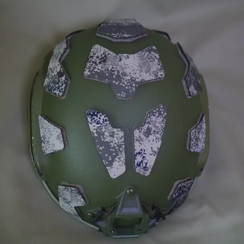 Nuevo casco táctico DIY gancho pegatina facial modelado casco rápido gancho y bucle parche de camuflaje grande cinco hojas camuflaje/Anti IR - imagen 4
