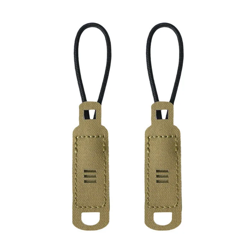 2 uds tirador de cremallera táctico mango gancho y bucle corte láser mochila de nailon bolsa de caza llavero Accesorios - imagen 4