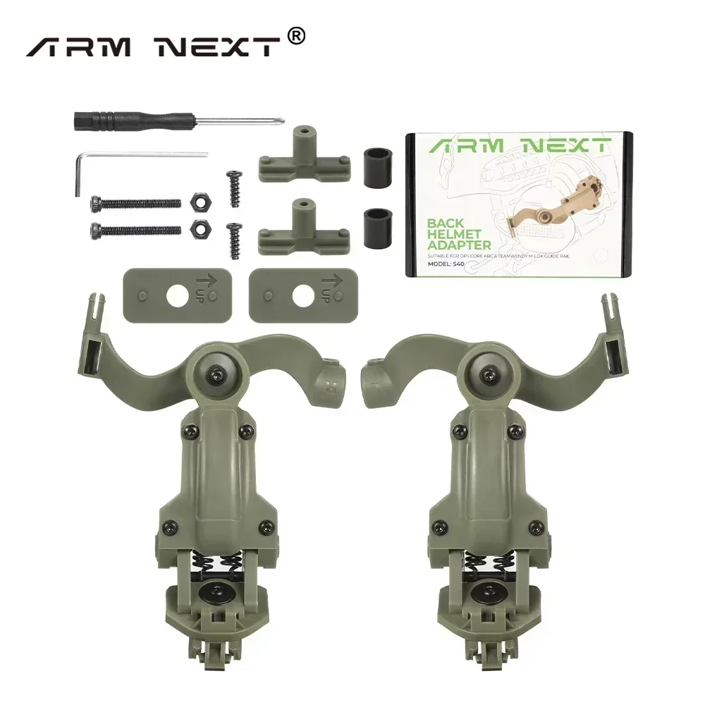 Auriculares tácticos con cancelación de ruido para caza, cascos de arco de M-LOK rápida, novedad - imagen 3