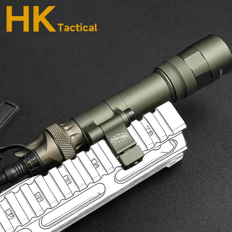 Luz LED M640DFT M340DFT, accesorio de caza al aire libre, interruptor táctico de doble función, linterna con Base MLOK compatible con riel de 21mm - imagen 5