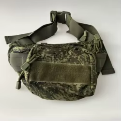 Riñonera táctica MOLLE 1000D - AT-Ruin/EMR Camo Paquete resistente al agua para exteriores para senderismo y ciclismo