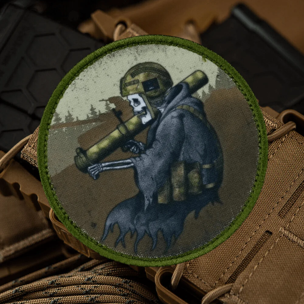 "Ghost". Parche táctico impreso, parches de gancho y bucle, insignia de moral militar, apliques, brazalete, pegatinas para mochila - imagen 4