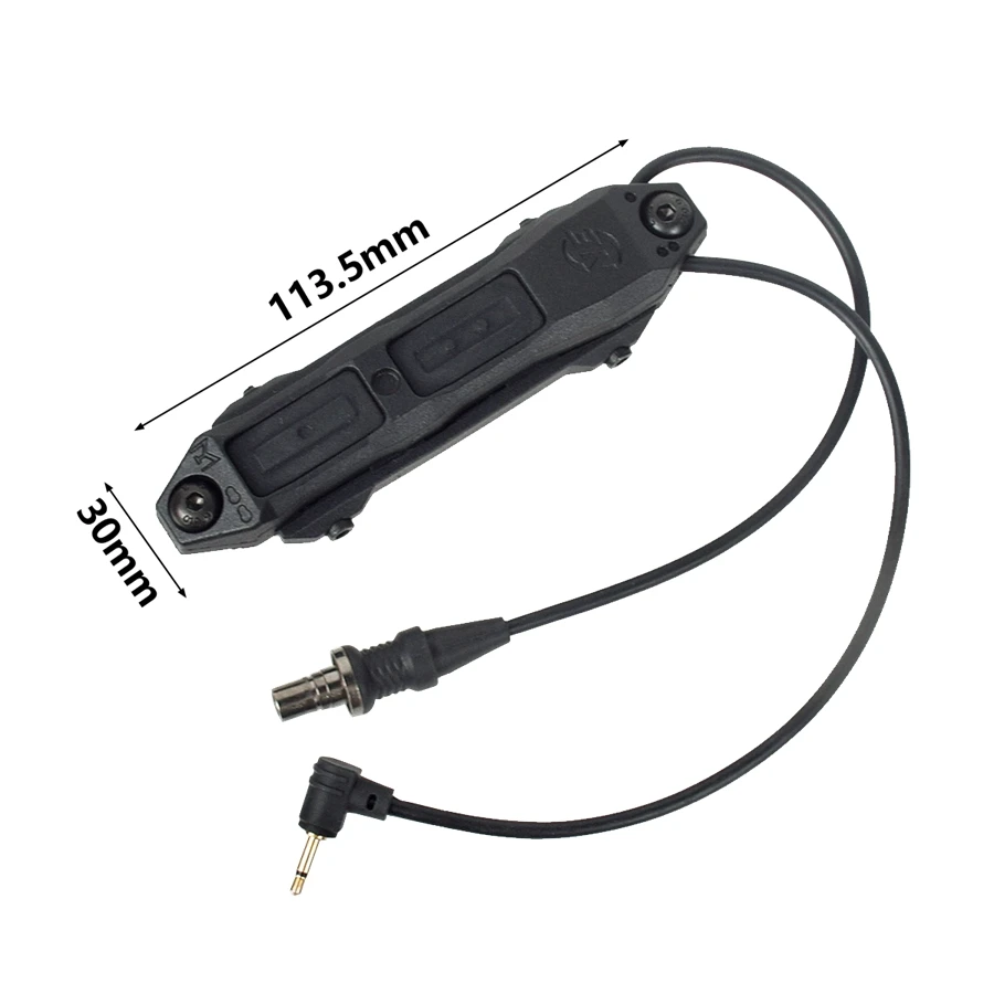 Interruptor táctico PEQ15 DBAL láser de doble función, 2,5mm, 3,5mm, SF CranePlug para M300, M600, luz Fit, Mlok, Keymod, carril de 20mm - imagen 4